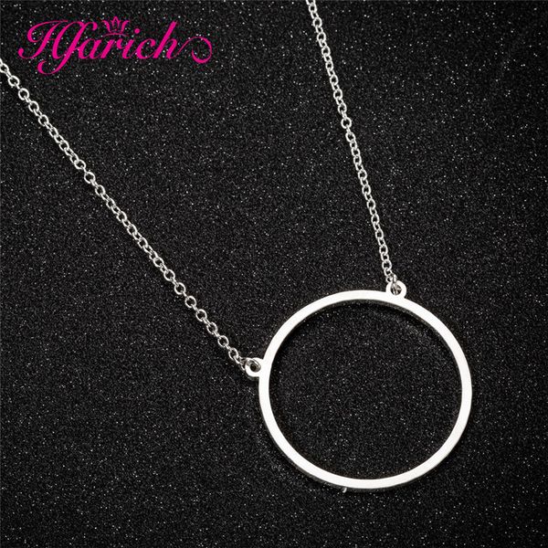 hfarich hollow circle necklace stainless steel fashion round pendants necklaces for women girls new arrival 2019, Silver
hfarich hollow circle necklace stainless steel fashion round pendants necklaces for women girls new arrival 2019, Silver