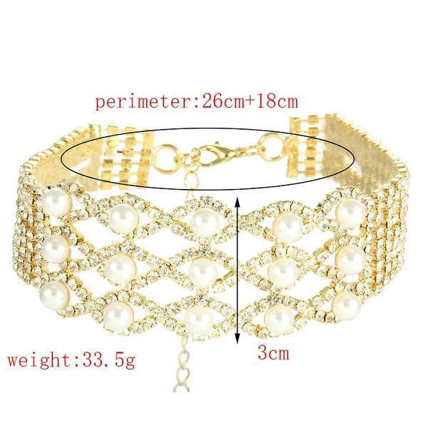 wholesale- popular fashion designer luxury very glittering beautiful full rhinestone diamond pearl collar choker statement necklace, Golden;silver
wholesale- popular fashion designer luxury very glittering beautiful full rhinestone diamond pearl collar choker statement necklace, Golden;silver