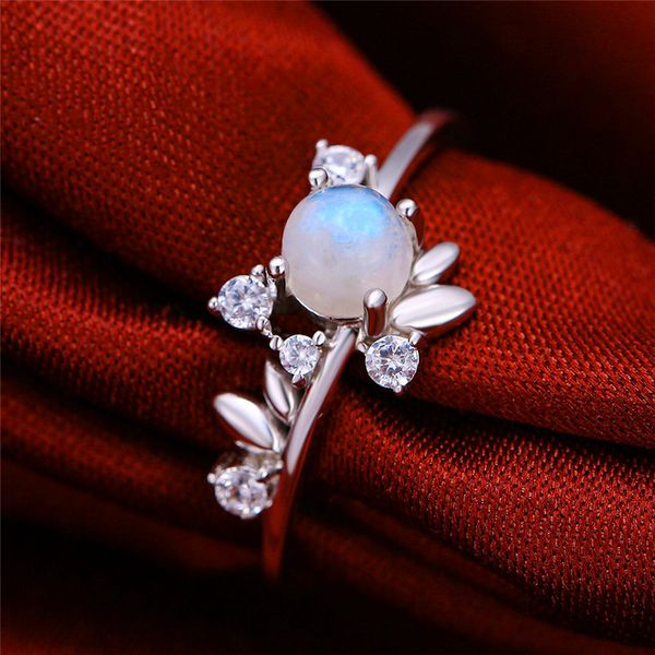 cute female small round natural moonstone ring 100% 925 sterling silver love engagement ring vintage leaf wedding band rings, Golden;silver
cute female small round natural moonstone ring 100% 925 sterling silver love engagement ring vintage leaf wedding band rings, Golden;silver