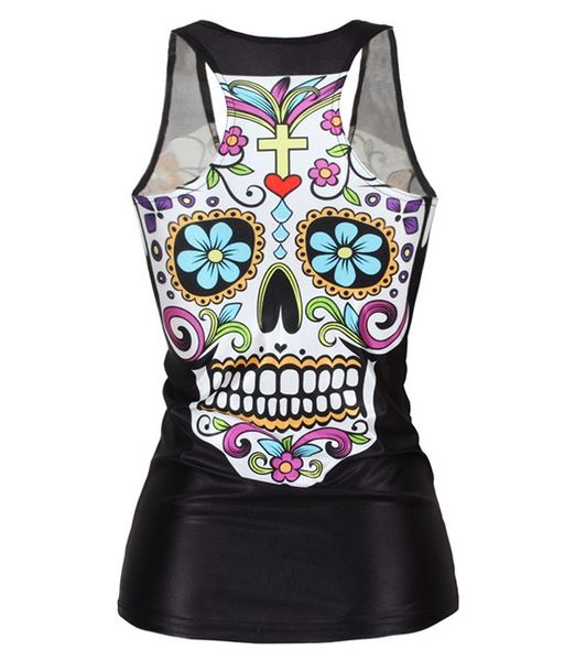 new 2017 skeleton head series 3d printed punk tank summer style harajuku sleeveless camisoles fitness women vest, White
new 2017 skeleton head series 3d printed punk tank summer style harajuku sleeveless camisoles fitness women vest, White