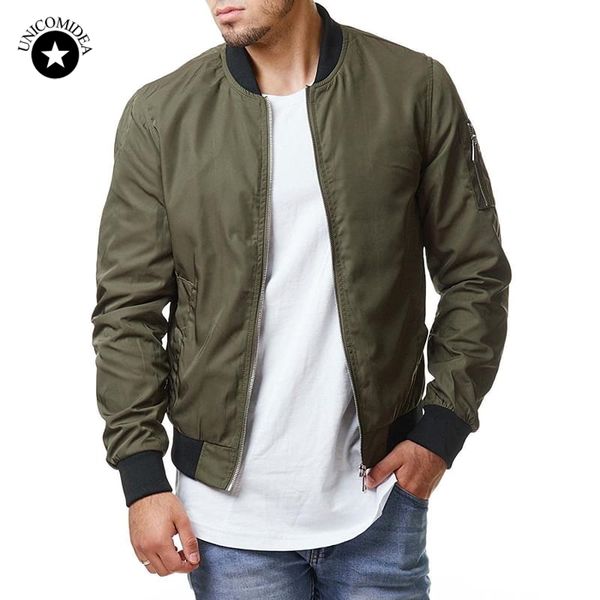 new brand mens bomber jacket solid color casual thin baseball jackets coat casual streetwear wind breaker jacket overcoat mens, Black;brown
new brand mens bomber jacket solid color casual thin baseball jackets coat casual streetwear wind breaker jacket overcoat mens, Black;brown