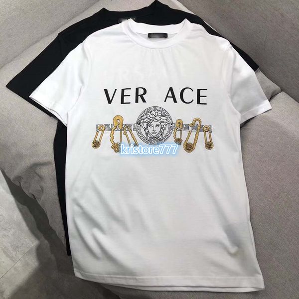 2020 women luxury design letter paper clip print jersey t-shirt pullover short sleeve crew neck girls runway outwear oversize shirt tee, White
2020 women luxury design letter paper clip print jersey t-shirt pullover short sleeve crew neck girls runway outwear oversize shirt tee, White