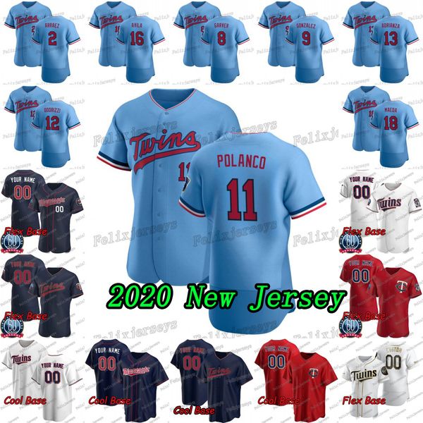 11 jorge polanco 2020 new kenta maeda alex avila homer bailey ehire adrianza jake odorizzi marwin gonzalez mitch garver luis arraez jersey, Blue;black
11 jorge polanco 2020 new kenta maeda alex avila homer bailey ehire adrianza jake odorizzi marwin gonzalez mitch garver luis arraez jersey, Blue;black