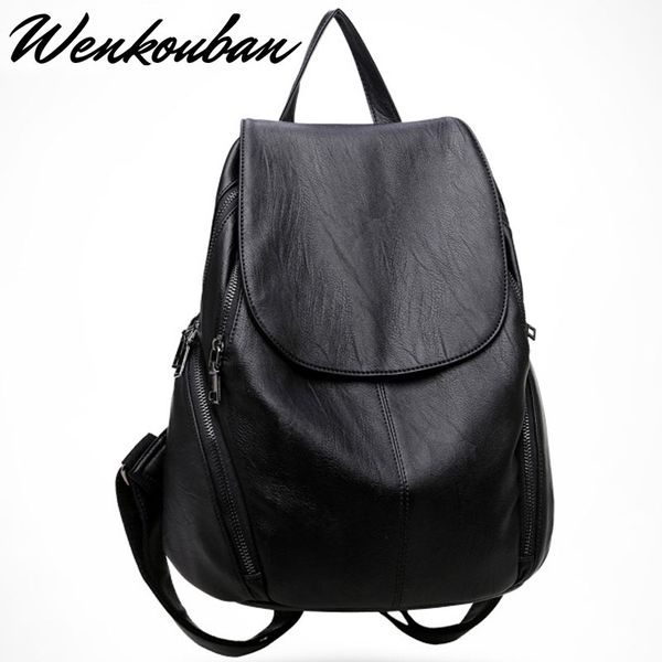 leather backpack women large anti theft backpack school bags for teenage girls travel female black bag sac a dos femme
leather backpack women large anti theft backpack school bags for teenage girls travel female black bag sac a dos femme