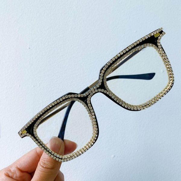 nauq shining diamond women glasses 2020 retro sqaure cat eye eyeglasses frame oversized rhinestone plain mirror, Black
nauq shining diamond women glasses 2020 retro sqaure cat eye eyeglasses frame oversized rhinestone plain mirror, Black
