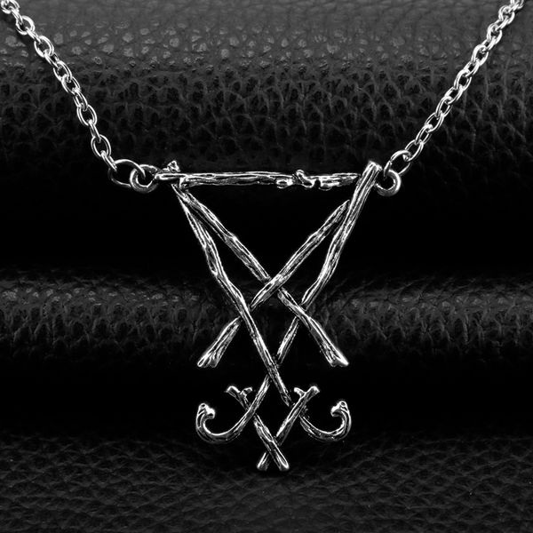 pagan satan lucifer necklace seal sigil symnol of choronzon pendant necklace for women men gothic amulet jewelry, Silver
pagan satan lucifer necklace seal sigil symnol of choronzon pendant necklace for women men gothic amulet jewelry, Silver