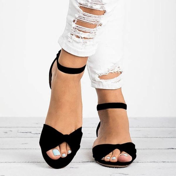 women sandals flats sandals for women summer shoes nice new open toe beach shoes female casual sandalias, Black