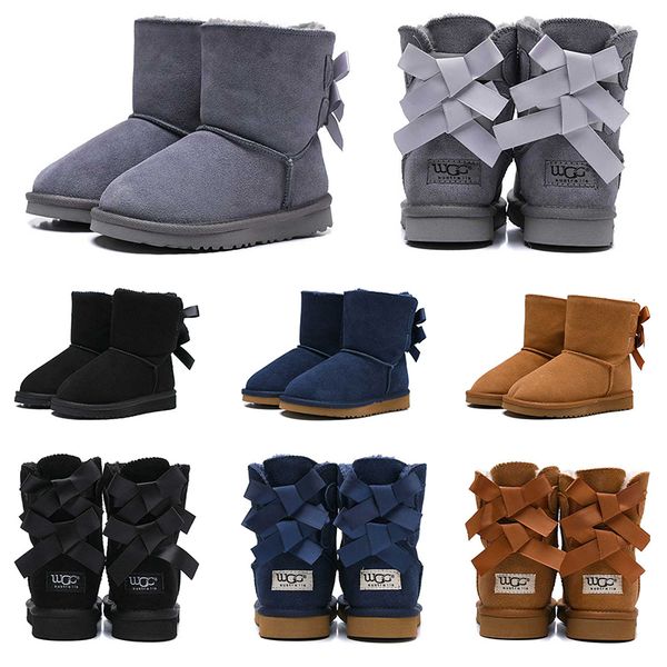 ale designer boots kids australia classic snow wgg ankle short bow fur boots for winter chestnut black pink keep warm size 27-35
ale designer boots kids australia classic snow wgg ankle short bow fur boots for winter chestnut black pink keep warm size 27-35