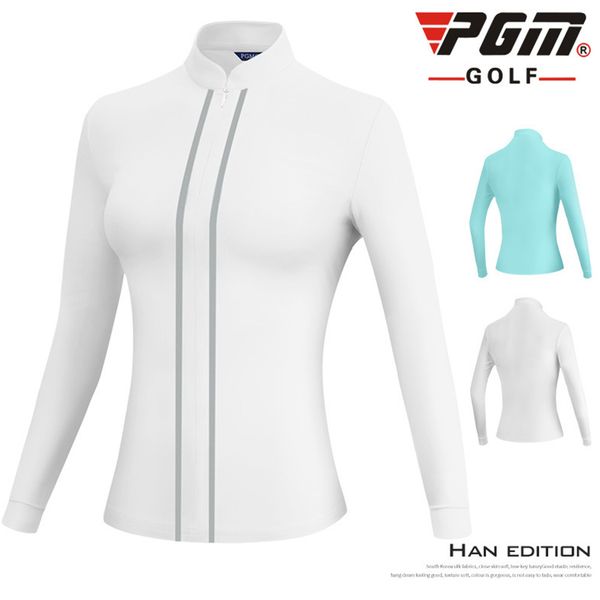 pgm golf apparel ladies long-sleeved t-shirt autumn and winter warm stand collar slim sportswear women golf clothes, Black;blue
pgm golf apparel ladies long-sleeved t-shirt autumn and winter warm stand collar slim sportswear women golf clothes, Black;blue