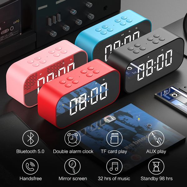 wireless bluetooth speaker led deskalarm clock mirror digital watch night desk electronic clock with support aux tf usb
wireless bluetooth speaker led deskalarm clock mirror digital watch night desk electronic clock with support aux tf usb