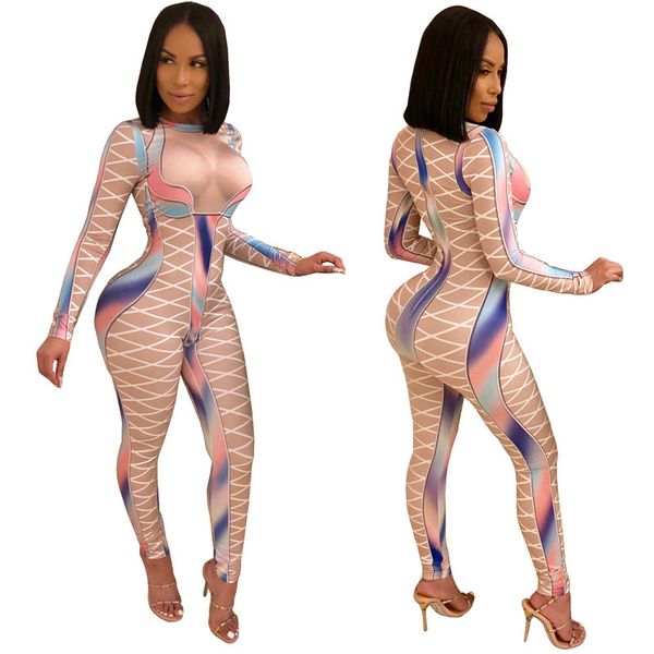u women bodycon jumpsuits multicolor block cross line print o-neck slim long pencil pants party club curvaceous lady romper v200325, Gray
u women bodycon jumpsuits multicolor block cross line print o-neck slim long pencil pants party club curvaceous lady romper v200325, Gray