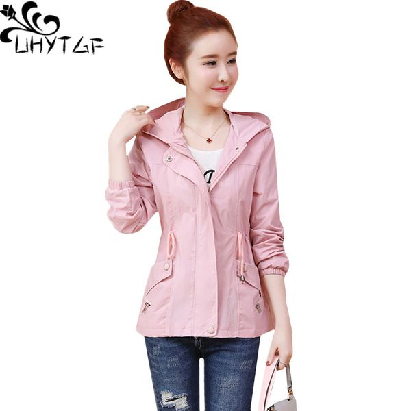 uhytgf casual women spring autumn jacket student slim short outerwear hooded zipper wild windbreaker jacket plus size women 1308, Black;brown
uhytgf casual women spring autumn jacket student slim short outerwear hooded zipper wild windbreaker jacket plus size women 1308, Black;brown