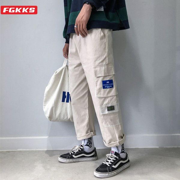 fgkks brand new men casual pants men's high street trend ankle-length pants fashion multi-pocket male clothing, Black
fgkks brand new men casual pants men's high street trend ankle-length pants fashion multi-pocket male clothing, Black