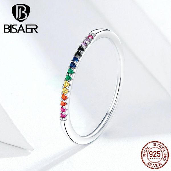 colorful zircon ring bisaer 925 sterling silver rainbow zircon ring for women wedding bridal anel jewelry ecr583, Golden;silver
colorful zircon ring bisaer 925 sterling silver rainbow zircon ring for women wedding bridal anel jewelry ecr583, Golden;silver