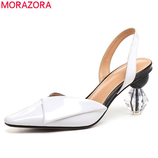 morazora 2019 new arrival unique high heels sandals women patent leather shoes slip on summer sandals party wedding shoes woman, Black
morazora 2019 new arrival unique high heels sandals women patent leather shoes slip on summer sandals party wedding shoes woman, Black