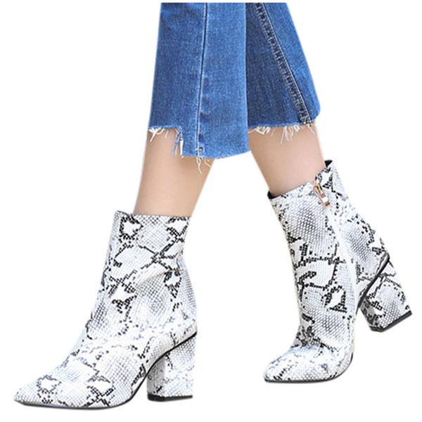 rome snake print winter boots women solid large size square med heels zipper short boots shoes scarpe donna ankle for lady, Black
rome snake print winter boots women solid large size square med heels zipper short boots shoes scarpe donna ankle for lady, Black