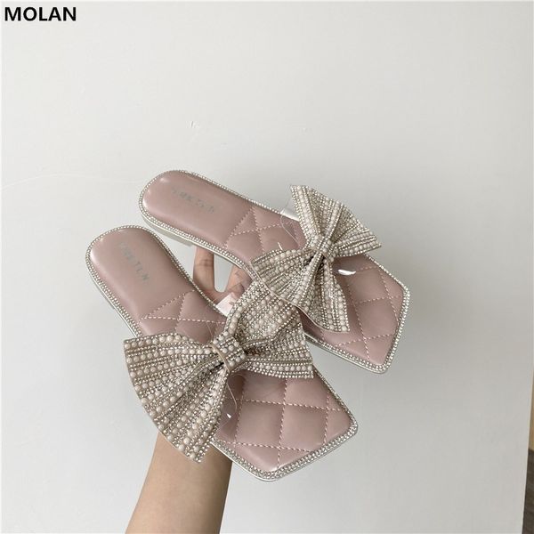 molan 2020 summer butterfly-knot square toe soft bottom flat slippers mules flip flops beach shoes outside, Black
molan 2020 summer butterfly-knot square toe soft bottom flat slippers mules flip flops beach shoes outside, Black