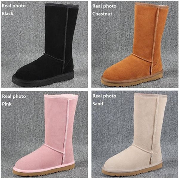 designer boots women snow boots classic style cow suede leather waterproof winter warm knee-high long boots brand ivg, Black
designer boots women snow boots classic style cow suede leather waterproof winter warm knee-high long boots brand ivg, Black
