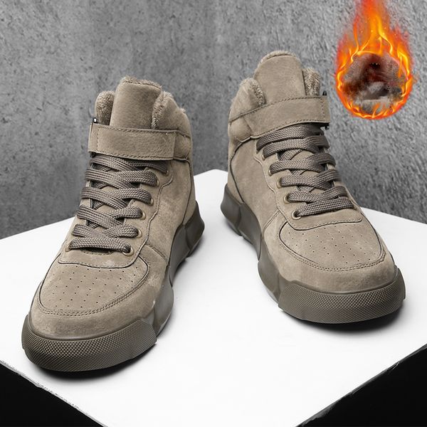 2019 men boots men's winter warm snow boots fur plush high ankle sneakers work shoes men botas krasovki, Black
2019 men boots men's winter warm snow boots fur plush high ankle sneakers work shoes men botas krasovki, Black
