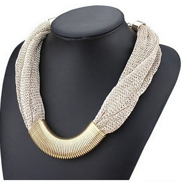 statement necklace fashion women 2017 collar vintage big chunky chain bib choker silk chain long necklaces & pendants jewelry, Silver
statement necklace fashion women 2017 collar vintage big chunky chain bib choker silk chain long necklaces & pendants jewelry, Silver