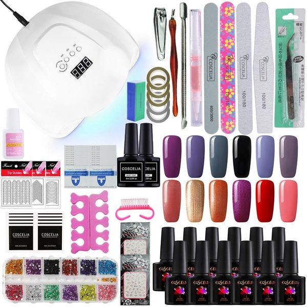 coscelia full nail set 54w uv led lamp gel nail polish set tools for manicure for gel polish all manicure art
coscelia full nail set 54w uv led lamp gel nail polish set tools for manicure for gel polish all manicure art