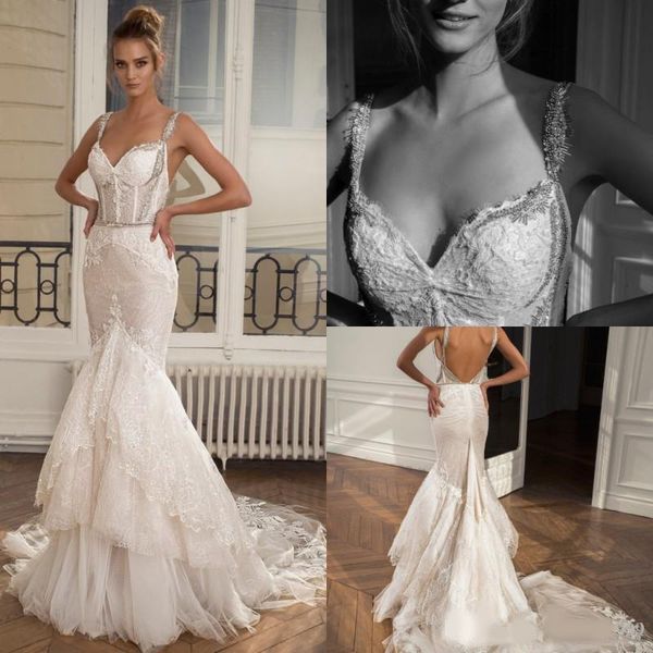 shiny sequins mermaid wedding dresses spaghetti neck tiered ruffles skirts bridal gowns sleeveless backless wedding dresses, White
shiny sequins mermaid wedding dresses spaghetti neck tiered ruffles skirts bridal gowns sleeveless backless wedding dresses, White