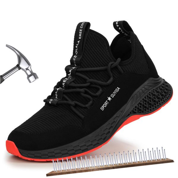 autumn steel toe safety shoes puncture proof boots comfortable anti-smashing industrial shoes for men winter breathable sneakers, Black
autumn steel toe safety shoes puncture proof boots comfortable anti-smashing industrial shoes for men winter breathable sneakers, Black