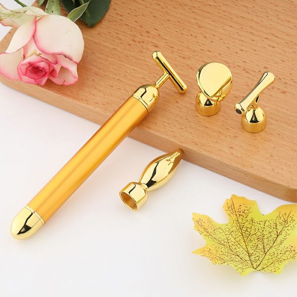 24k gold vibration slimming face facial beauty bar pulse firming facial roller massager lift wrinkle stick skin tightening
24k gold vibration slimming face facial beauty bar pulse firming facial roller massager lift wrinkle stick skin tightening