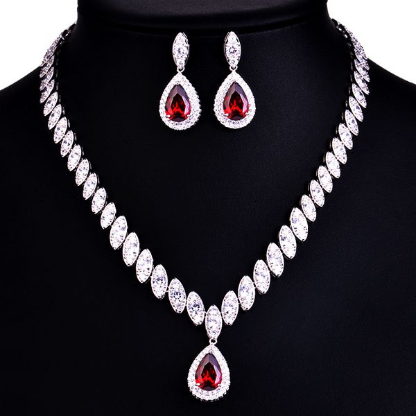 earrings & necklace european and american bridal suit water drop douyin matching zircon tassel wedding accessories, Silver
earrings & necklace european and american bridal suit water drop douyin matching zircon tassel wedding accessories, Silver