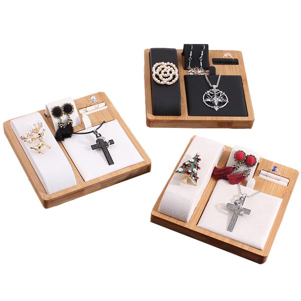 bamboo wood multi-function jewelry display stand necklace ring earring bracelet show tray organizer holder showcase pendants box, Pink;blue
bamboo wood multi-function jewelry display stand necklace ring earring bracelet show tray organizer holder showcase pendants box, Pink;blue