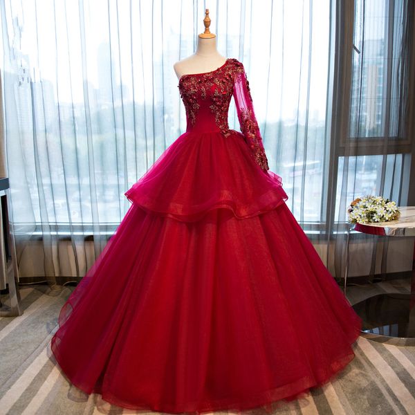 2018 new red one sleeve appliques beading ball gown quinceanera dresses crystal sweet 16 dresses debutante 15 year party dress bq100, Blue;red
2018 new red one sleeve appliques beading ball gown quinceanera dresses crystal sweet 16 dresses debutante 15 year party dress bq100, Blue;red