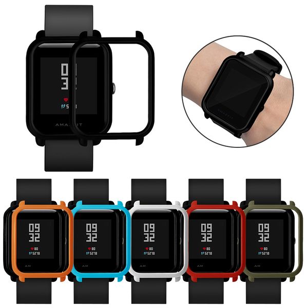 fashion color plastic protector case for huami amazfit bip youth watch cover pc bumper thin hard frame accessories, Black;brown
fashion color plastic protector case for huami amazfit bip youth watch cover pc bumper thin hard frame accessories, Black;brown