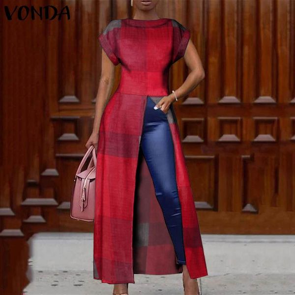 vonda summer blouses 2020 casual o neck short sleeve high split hem shirts fashion vintage patchwork printed blusas s-5xl, White
vonda summer blouses 2020 casual o neck short sleeve high split hem shirts fashion vintage patchwork printed blusas s-5xl, White