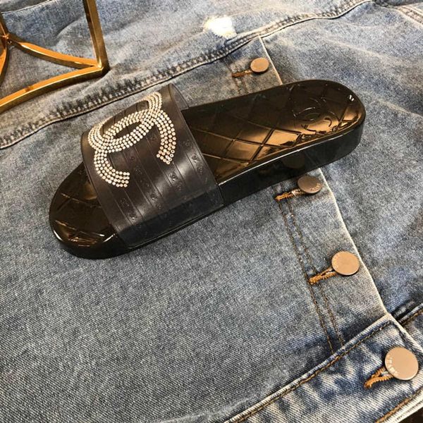 summer slippers fashion designer women's shoes luxury flat bottom brand outdoor beach slippers original shoe box, Black
summer slippers fashion designer women's shoes luxury flat bottom brand outdoor beach slippers original shoe box, Black
