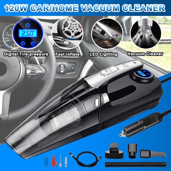 4-in-1 car handheld vacuum cleaner with digital tire inflator pump pressure gauge led light vacuum cleaner for home auto car
4-in-1 car handheld vacuum cleaner with digital tire inflator pump pressure gauge led light vacuum cleaner for home auto car
