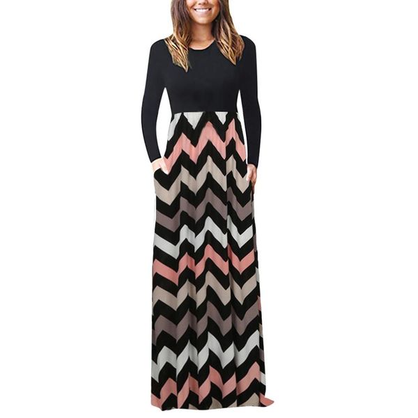 feitong autumn women elegant long print dress female casual long sleeve o-neck maxi tank summer dress ladies 2019 vestido, Black;gray
feitong autumn women elegant long print dress female casual long sleeve o-neck maxi tank summer dress ladies 2019 vestido, Black;gray