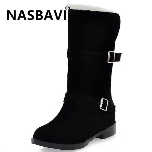 2019 new women snow boots suede warm short fur plush winter ankle boot buckle flat low heel ladies shoes female comfort boots, Black
2019 new women snow boots suede warm short fur plush winter ankle boot buckle flat low heel ladies shoes female comfort boots, Black