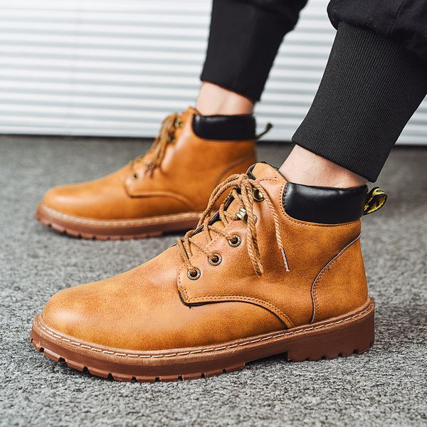 new spring & autumn men boots pu leather men casual fahsion ankle boots outdoor comfortable leather for shoes, Black
new spring & autumn men boots pu leather men casual fahsion ankle boots outdoor comfortable leather for shoes, Black