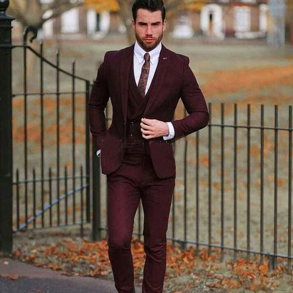 latest design men wedding suits burgundy two button notched lapel groom wear man 3 pieces formal prom blazer(jacket+vest+pants), Black;gray
latest design men wedding suits burgundy two button notched lapel groom wear man 3 pieces formal prom blazer(jacket+vest+pants), Black;gray