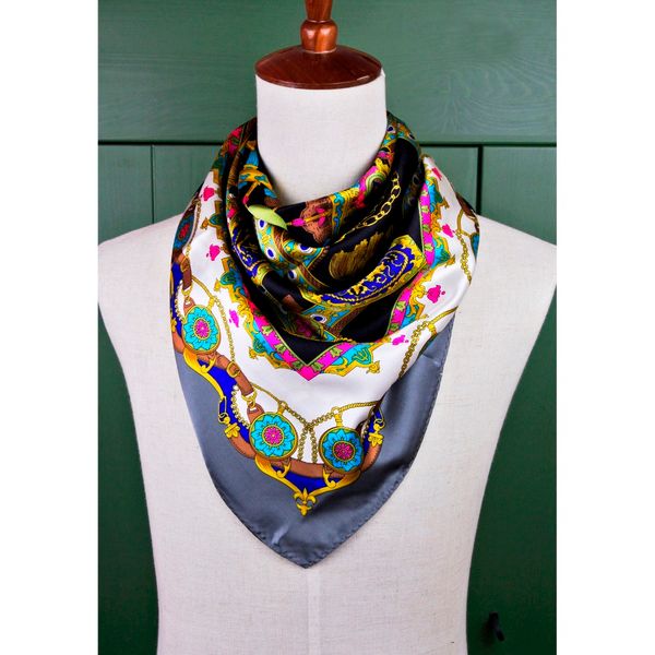 89*89cm women scarf square shawl multicolor silver gray grey printed 100% silk mulberry classic scarves hijab new
89*89cm women scarf square shawl multicolor silver gray grey printed 100% silk mulberry classic scarves hijab new