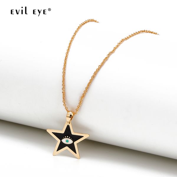 evil eye star turkish eye pendant necklace dropping oil gold color long chain necklace fashion jewelry for women female ey6741, Silver
evil eye star turkish eye pendant necklace dropping oil gold color long chain necklace fashion jewelry for women female ey6741, Silver