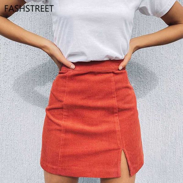 fashstreet soft corduroy high waist mini skirt 2020 summer women solid side split zipper skirt chic girl party streetwear, Black
fashstreet soft corduroy high waist mini skirt 2020 summer women solid side split zipper skirt chic girl party streetwear, Black