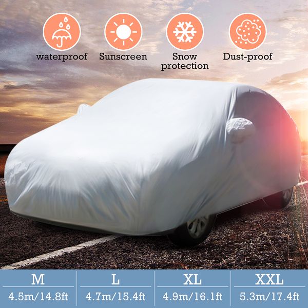 m/l/xl/xxl universal full car cover anti rain snow ice waterproof dustproof uv outdoor
m/l/xl/xxl universal full car cover anti rain snow ice waterproof dustproof uv outdoor