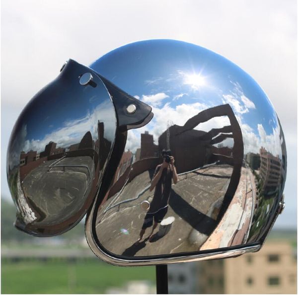 new vintage motorcycle helmet jet capacetes de motociclista sliver chrome cascos para moto cafe racer mirror
new vintage motorcycle helmet jet capacetes de motociclista sliver chrome cascos para moto cafe racer mirror
