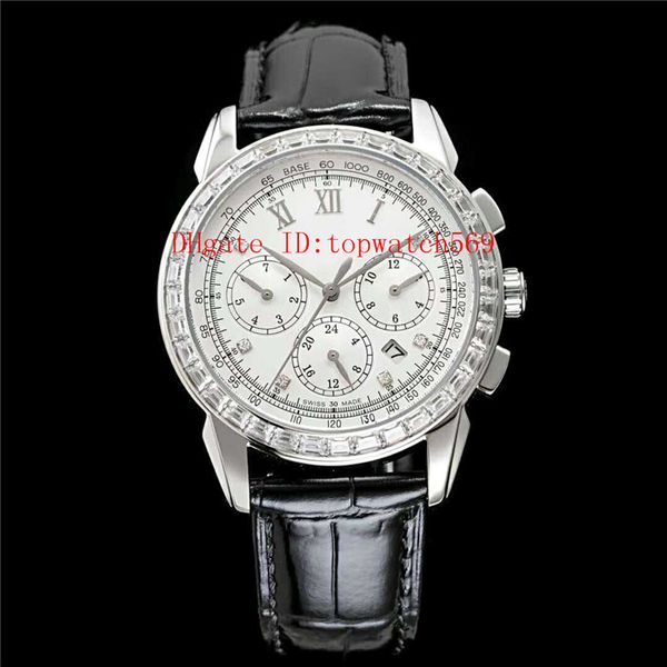 42mm complications watch diamond mens watch swiss 9100 automatic 28800 vph annual calendar 316l steel square diamond bezel leather strap, Slivery;brown
42mm complications watch diamond mens watch swiss 9100 automatic 28800 vph annual calendar 316l steel square diamond bezel leather strap, Slivery;brown