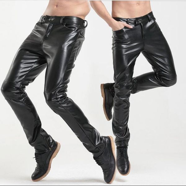 black faux leather pants mens feet pants fashion motorcycle pu trousers for men personality pantalon homme autumn
black faux leather pants mens feet pants fashion motorcycle pu trousers for men personality pantalon homme autumn