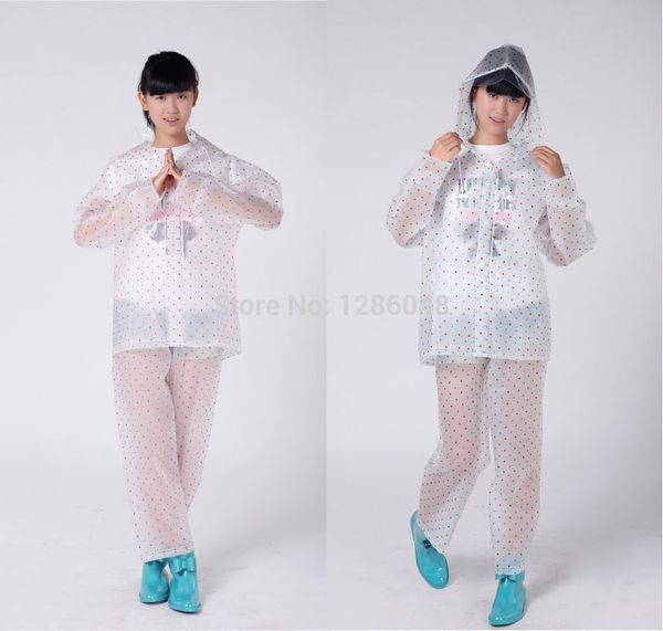 men women's popular polka dots printing eva raincoat outdoor rainsuit travel waterproof rain coat
men women's popular polka dots printing eva raincoat outdoor rainsuit travel waterproof rain coat