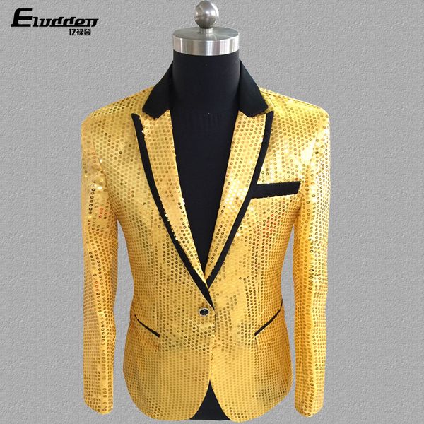classical full sequin single button male party banquet blazer jacket presenter prom stage costumes fashion casual men suit coat, White;black
classical full sequin single button male party banquet blazer jacket presenter prom stage costumes fashion casual men suit coat, White;black