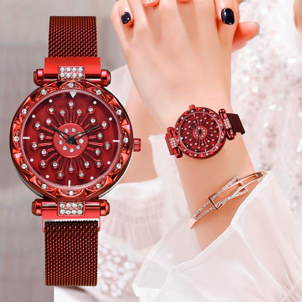 new brand woman watches rose gold mesh magnet buckle starry quartz watch geometric surface casual ladies watches new creative, Slivery;brown
new brand woman watches rose gold mesh magnet buckle starry quartz watch geometric surface casual ladies watches new creative, Slivery;brown