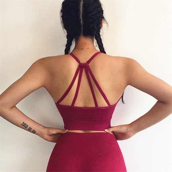 gym clothing oyoo medium support seamless strappy sport bra army green wirepadded yoga workout activewear for women, White;black
gym clothing oyoo medium support seamless strappy sport bra army green wirepadded yoga workout activewear for women, White;black